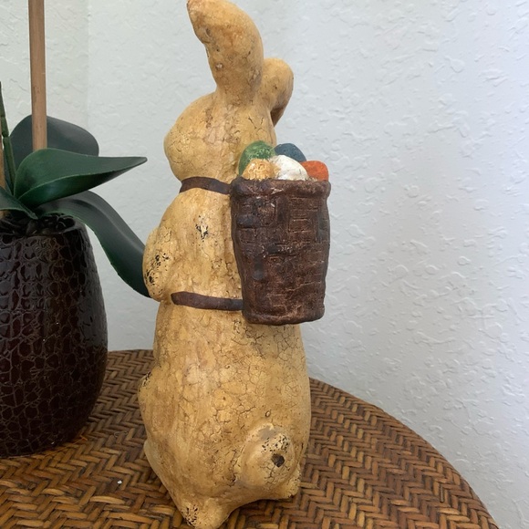 Vintage Charming Bunny Rabbit w Egg Backpack - Picture 8 of 11